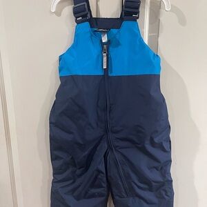 Kids Blue and Navy Snow Bib